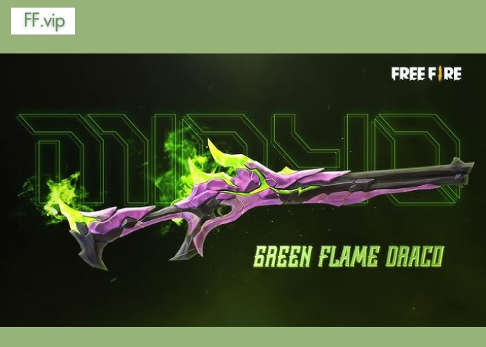 Skin súng Green Flame Draco