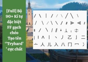 kí tự đặc biệt gạch chéo free fire