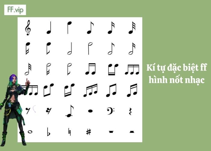 kí tự đặc biệt ff hình nốt nhạc
