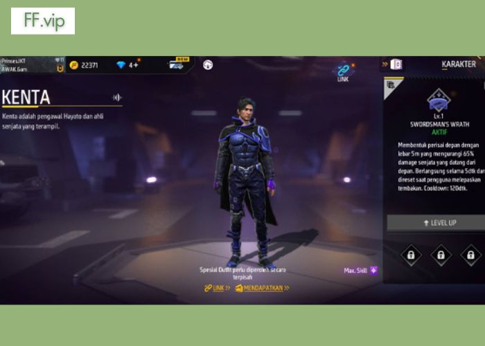 Kỹ năng của nhân vật kenta FF