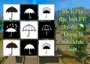 kí tự đặc biệt cây dù free fire