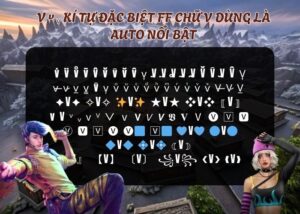 kí tự đặc biệt trong free fire chữ v