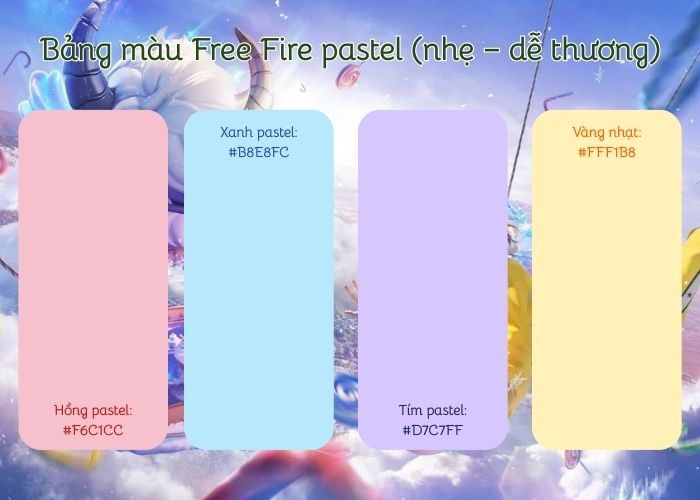 bảng màu pastel ff