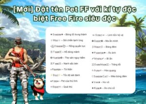 Đặt tên pet trong game Free Fire