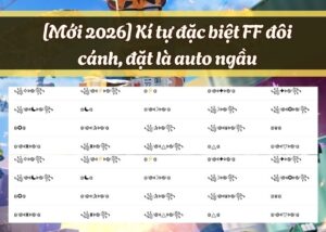 kí tự đặc biệt free fire đôi cánh