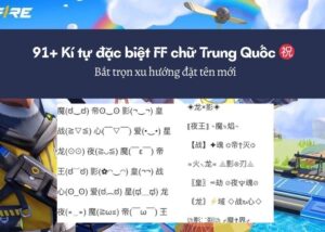 kí tự game free fire chữ trung quốc