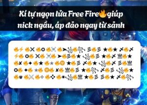 Kí tự Free Fire ngọn lửa
