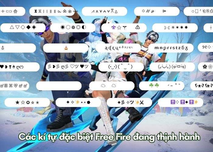 Kí tự FF thịnh hành