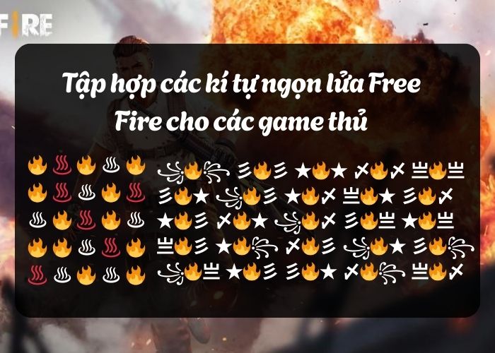 Tập hợp các kí tự ngọn lửa game FF