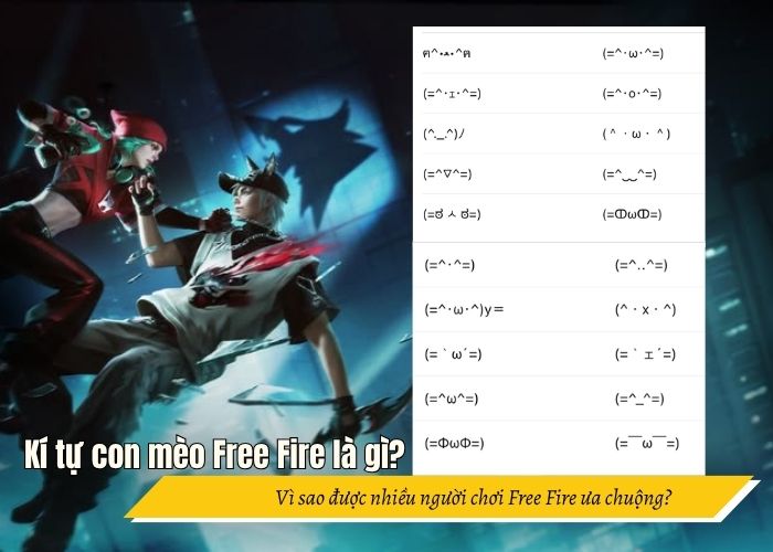 Kí tự FF con mèo là gì?