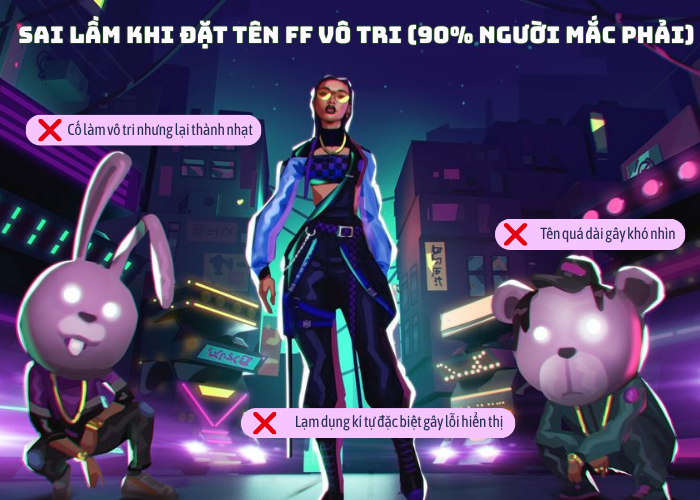 Sai lầm đặt tên game Free Fire vô tri
